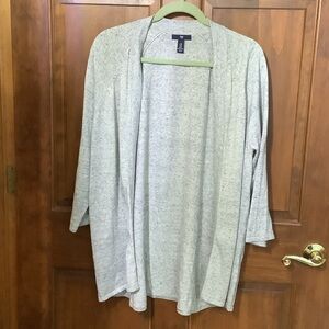 Gap Women's Open Front Cardigan Sweater - Light Gray